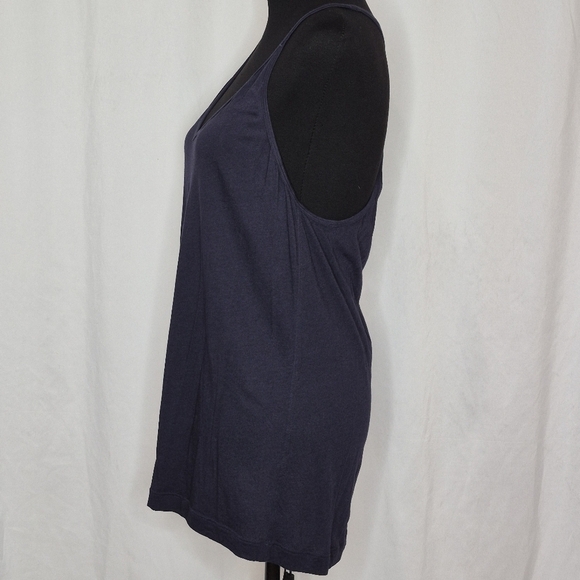 Lululemon Navy Lightweight Deep Vneck Long Length Racerback Soft Tank - Size 8 - Picture 2 of 6